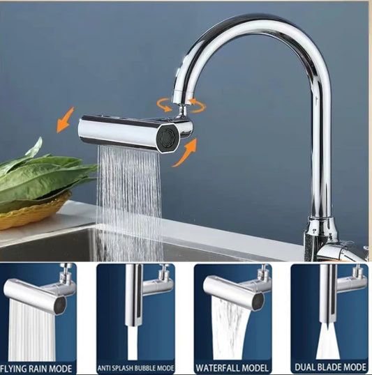 4 in 1 Mode Kitchen Sink Waterfall Faucet